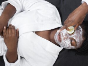 beautiful-woman-doing-facial-treatment-home